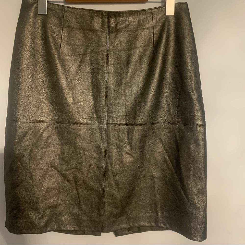 Jones New York Leather Skirt